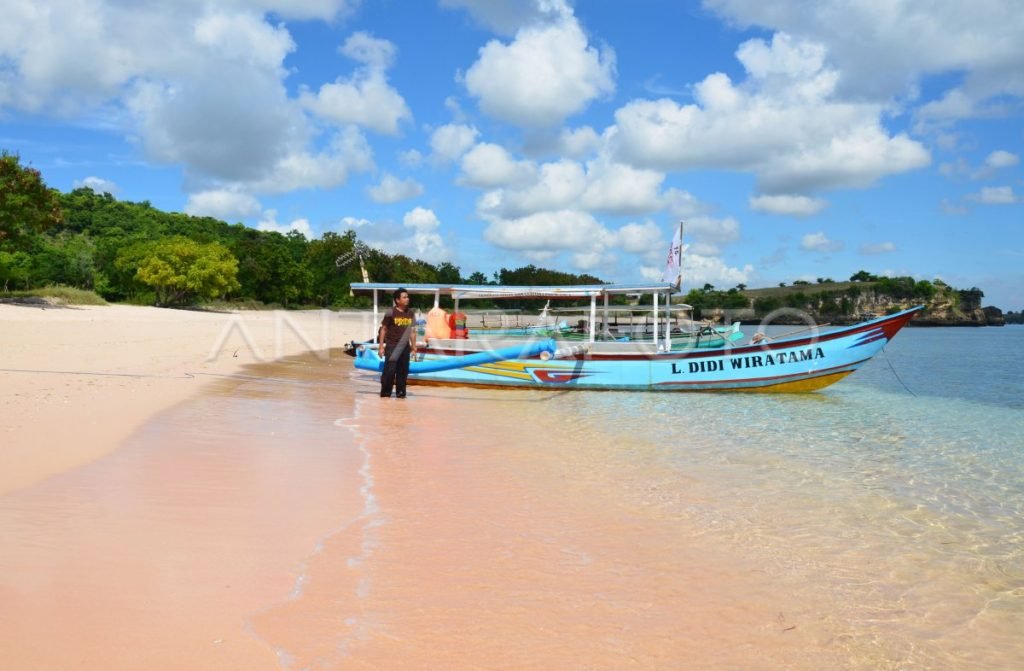 Pantai Berpasir Pink di Lombok