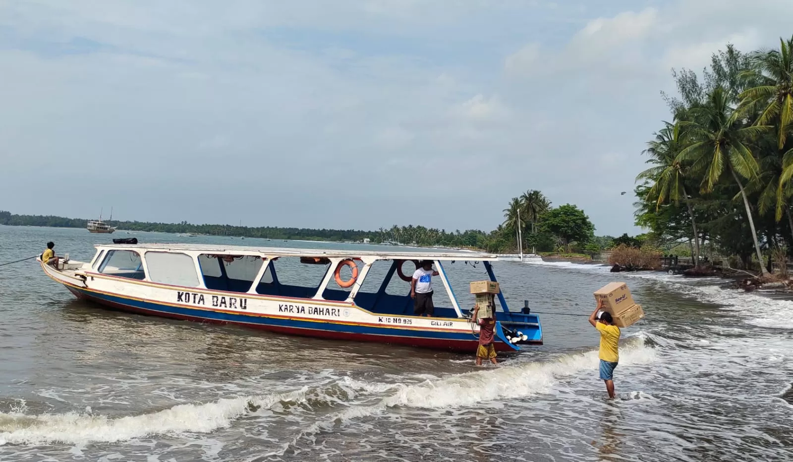Penyeberangan ke Gili Trawangan