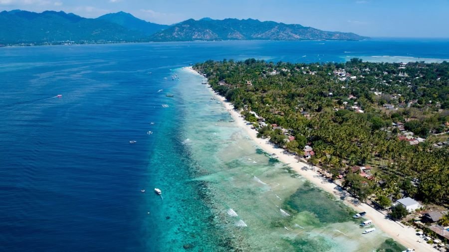Gili Trawangan berada di pulau