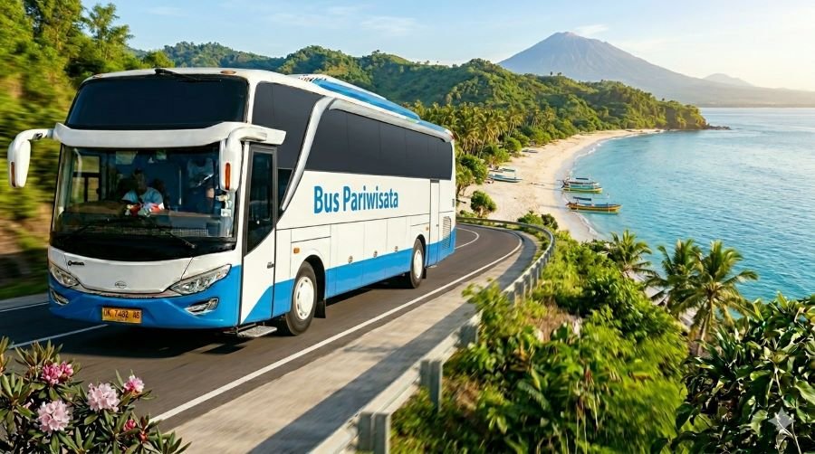 sewa bus Lombok