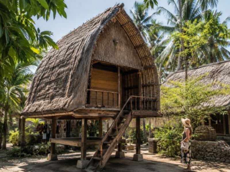 Bale Lumbung tradisional Sasak Lombok