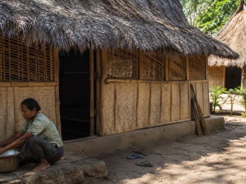 gambar rumah adat lombok