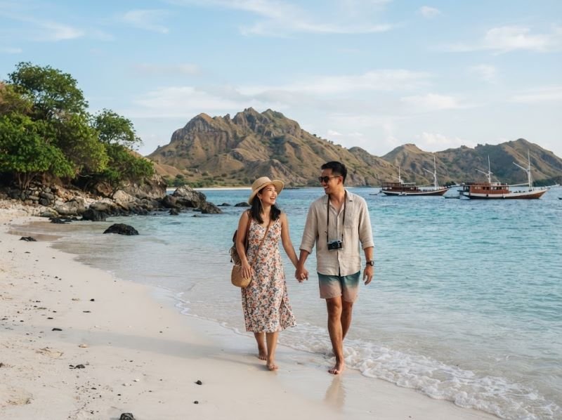 pasangan muda berlibur ke Labuan Bajo