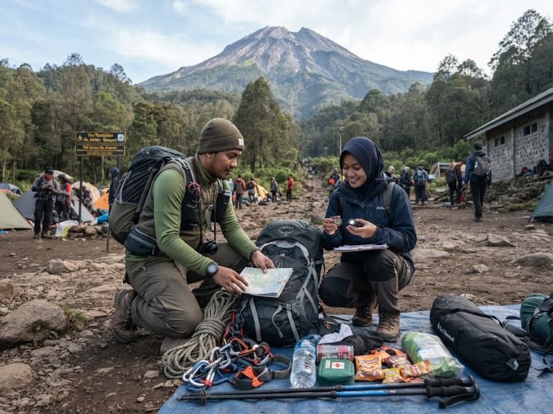 persiapan mendaki Rinjani