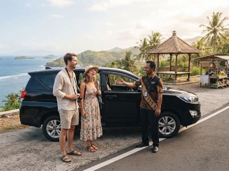 sewa mobil driver Kuta Lombok