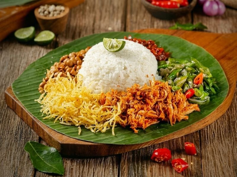 Nasi balap puyung Lombok