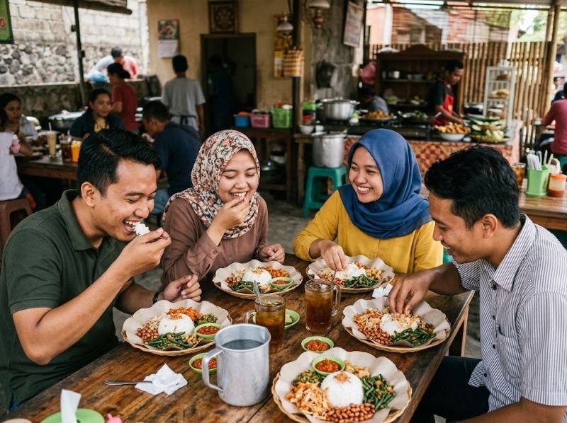 menikmati Kuliner Nasi Balap Puyung