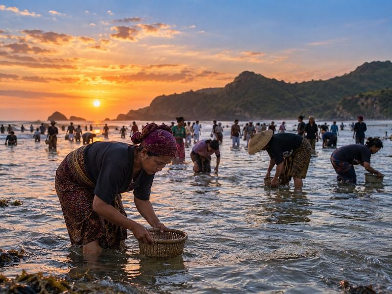 suasana bau nyale lombok