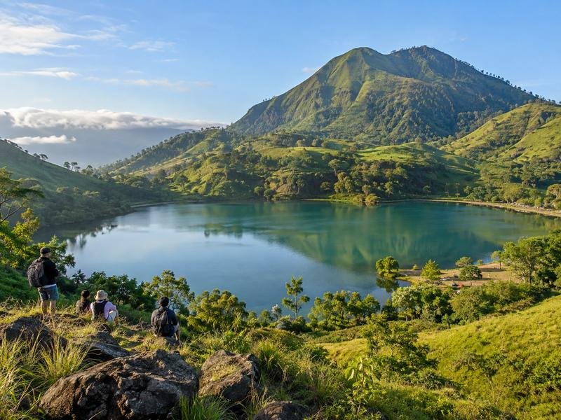 wisata Gunung Jae Lombok dengan pemandangan alam