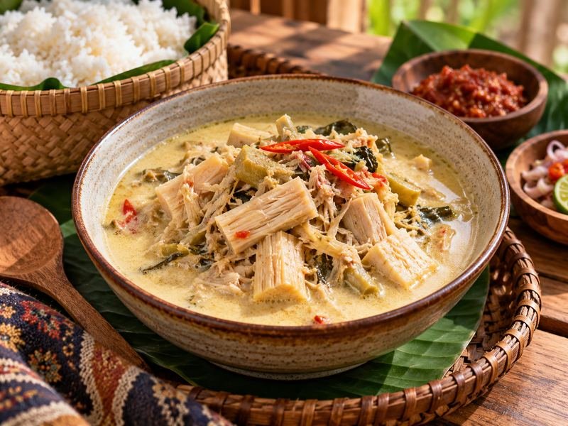 Sayur ares khas Lombok