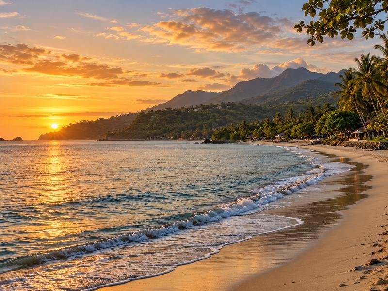 pantai di lombok barat senggigi