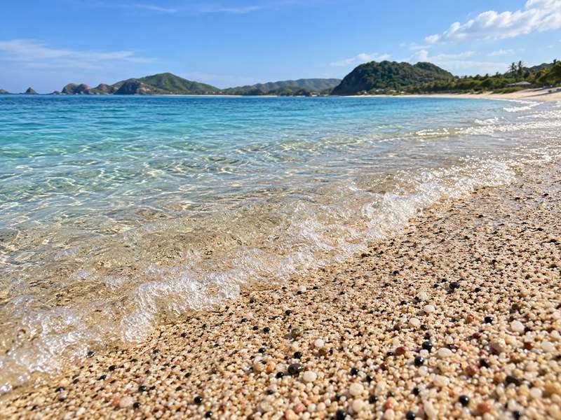 pasir pantai kuta lombok