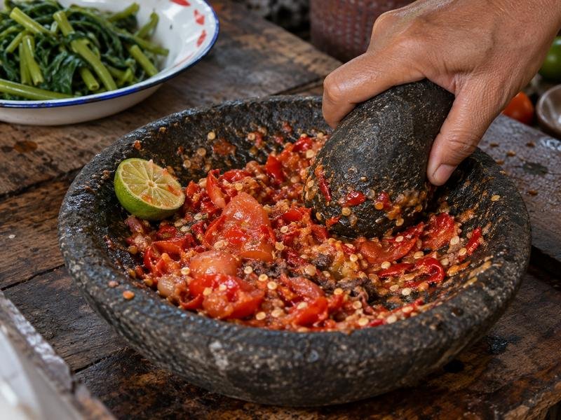 Sambal pedas pelecing Lombok